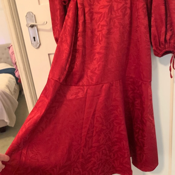 Atmos&Here wrap jacquard satin midi dress size 12 - Picture 14 of 17